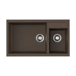 Omoikiri Tedori 86-2-LB-DC Tetogranit/темный шоколад